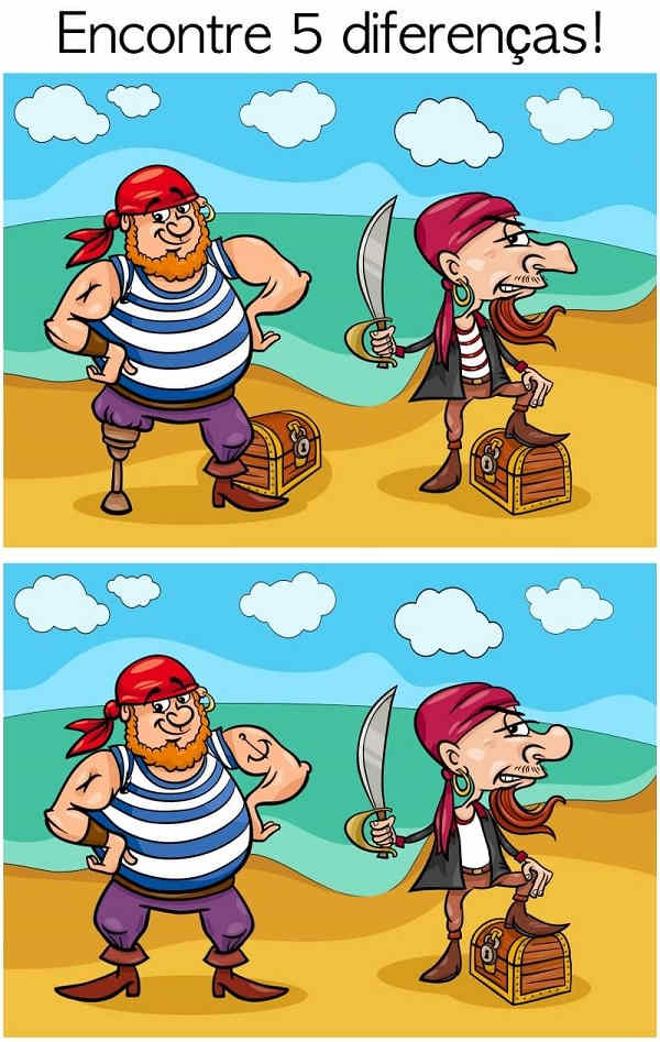 Piratas na praia