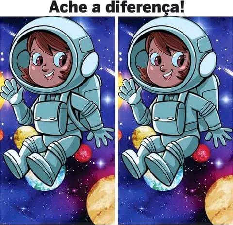 Ache a diferença - Menina Astronauta